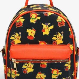 Pokémon Pikachu Halloween Costumes Allover Print Mini Backpack & Wallet